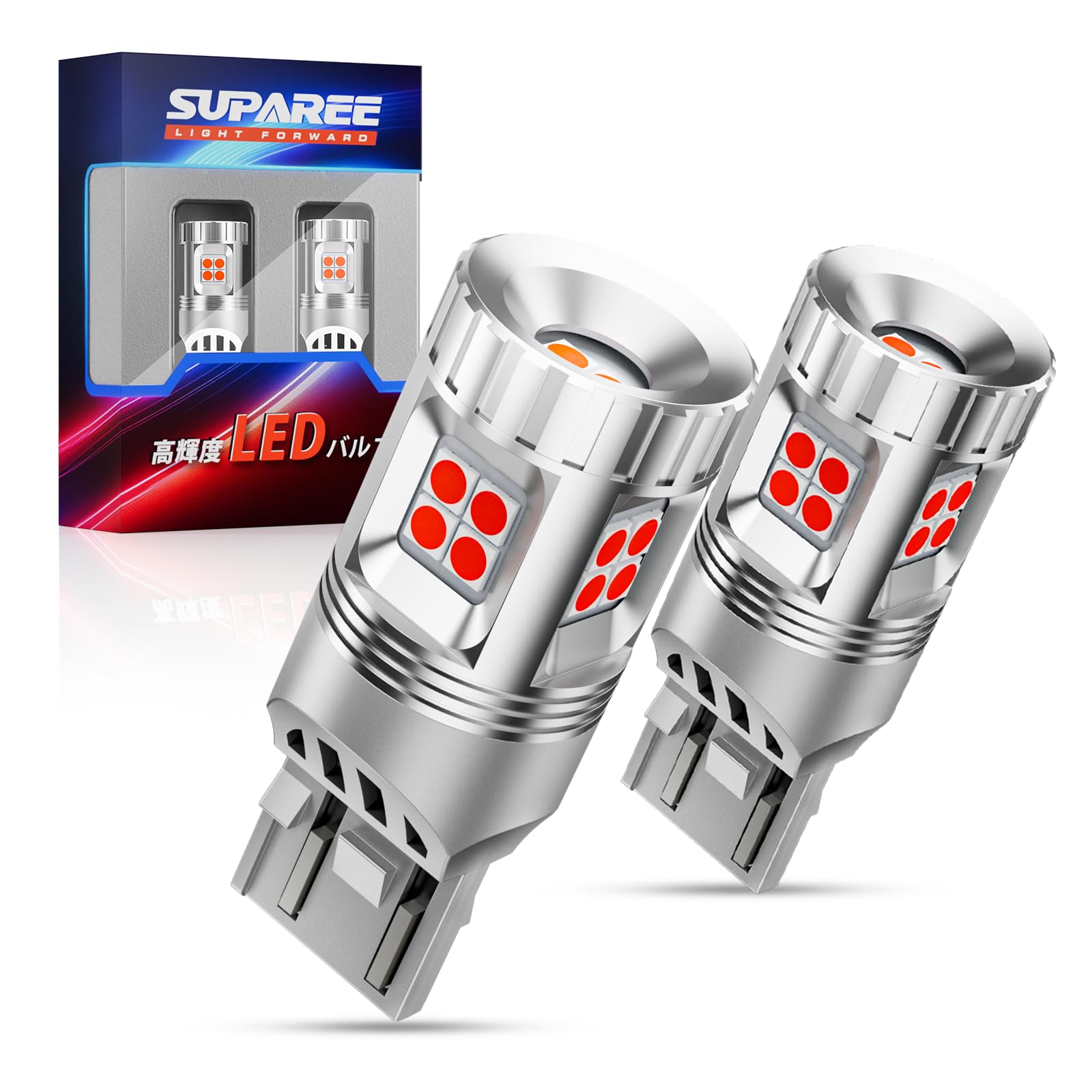 Amazon | SUPAREE T20 LED ダブル球 ブレーキランプ 爆光 レッド t20